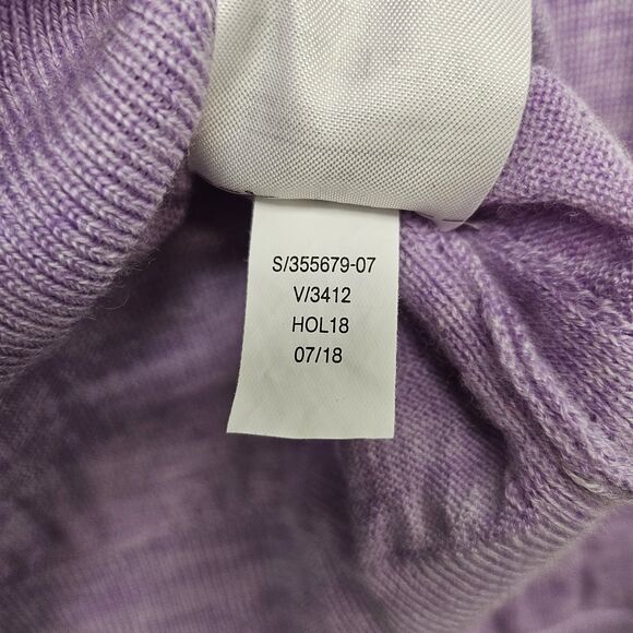Banana Republic 100% Merino Wool Women's Sweater Size XS Lilac Spring Preppy - Picture 5 of 7